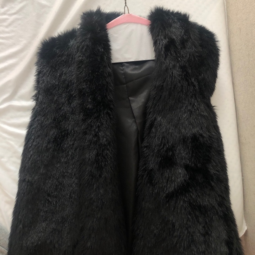 Faux fur vest